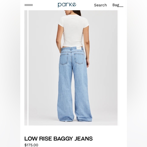 Parke low rise baggy jeans - Picture 2 of 7